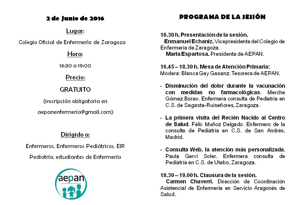 Jornada Importancia de la Enfermería Pediátrica en Atención Primaria. ¿Solo poner vacunas?, imagen 2