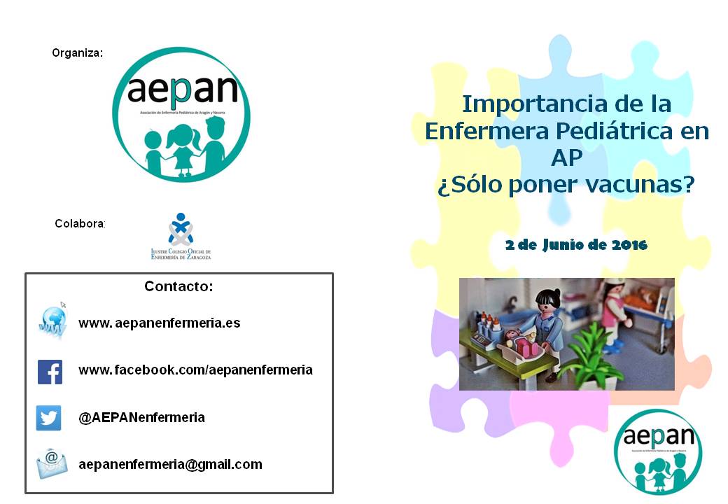 Jornada Importancia de la Enfermería Pediátrica en Atención Primaria. ¿Solo poner vacunas?, imagen 1