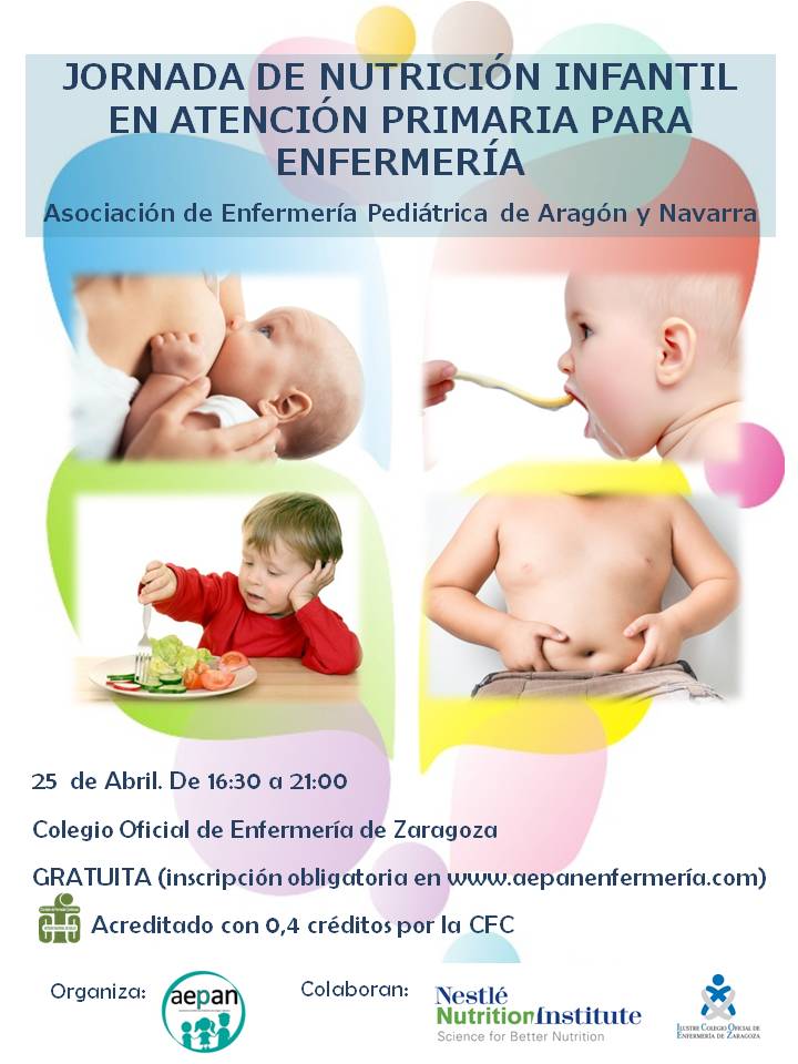 Jornada de Nutrición Infantil en Atención Primaria para Enfermería
