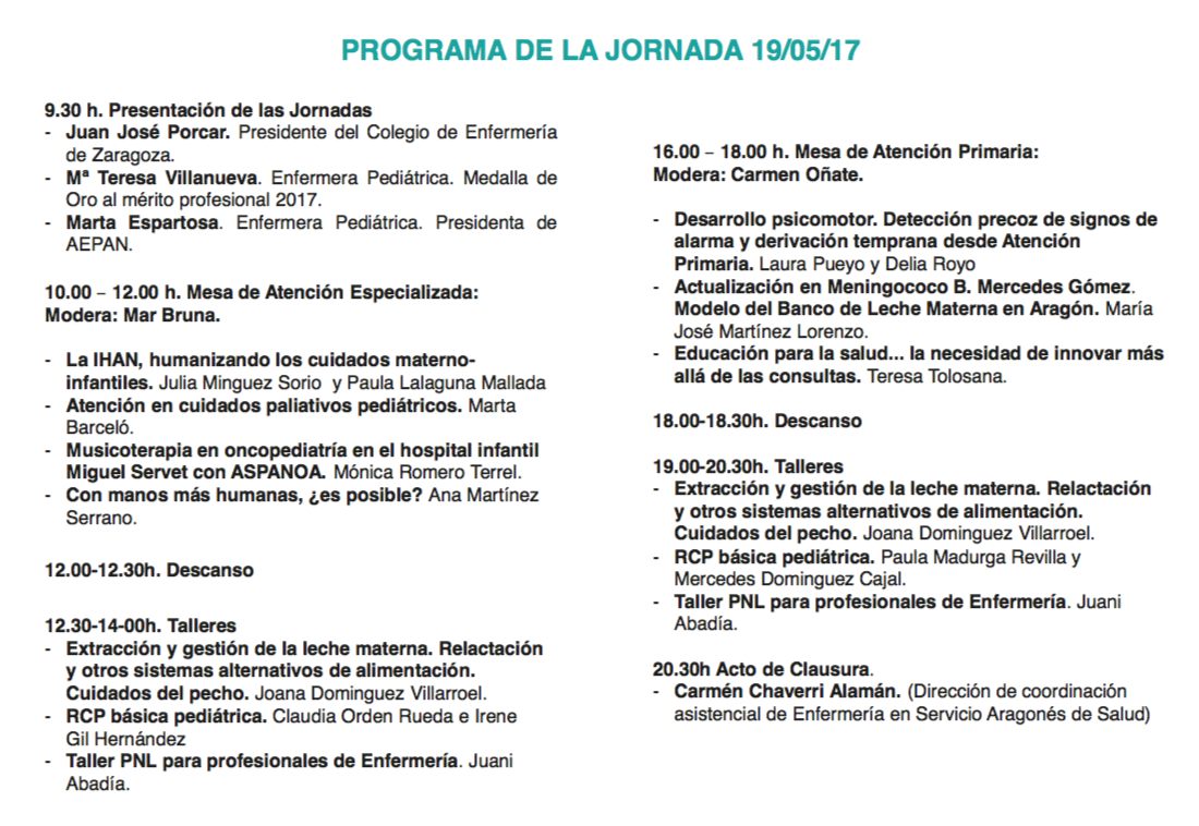 II Jornada de Enfermería Pediátrica de Aragón y Navarra, imagen 2