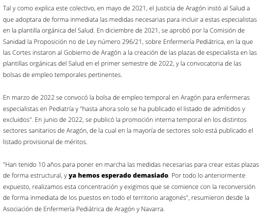 AEPAN convoca una concentración para reivindicar el desarrollo de la enfermería pediátrica (imagen 3)