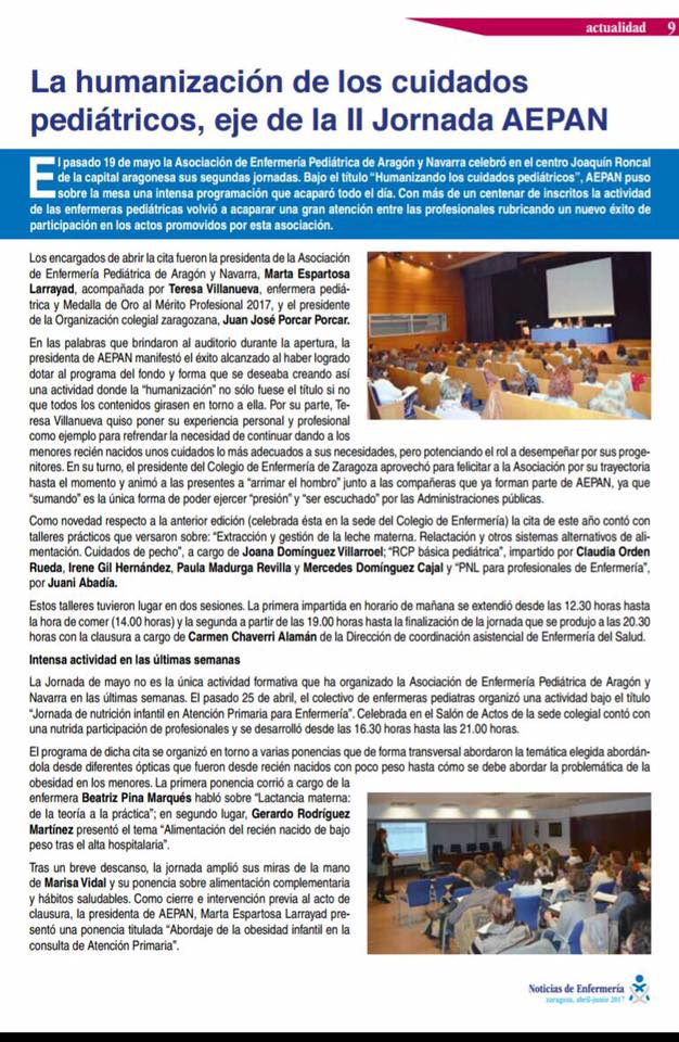 II Jornada de Enfermería Pediátrica de Aragón y Navarra, imagen 3