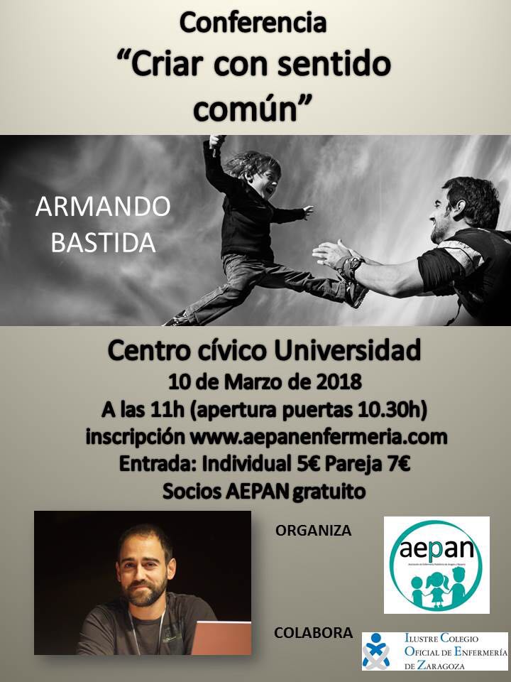 Conferencia Armando Bastida "Criar con sentido común"