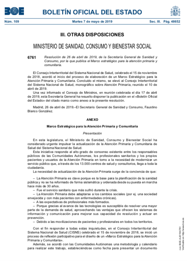 Novedades en el BOE referentes a la Enfermería Especialista en Pediatría